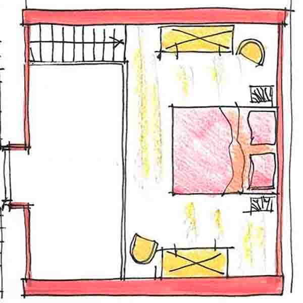 Plattegrond van de Droom Suite