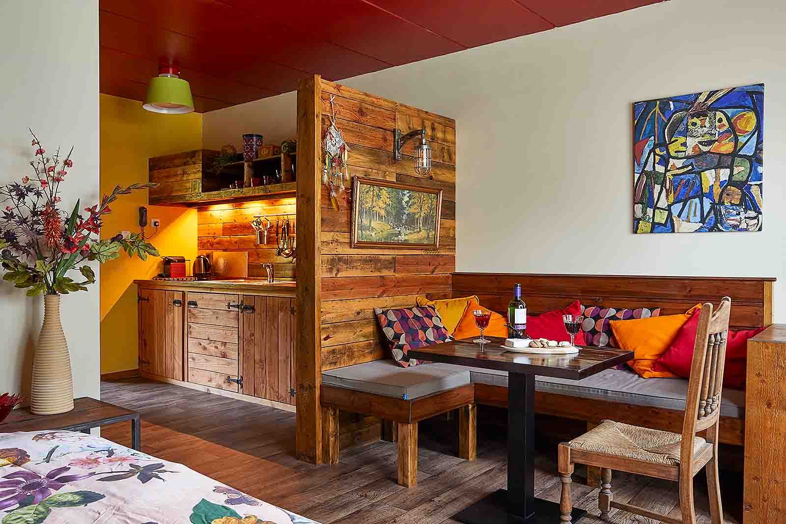 Zithoek met keuken in Vallei Suite