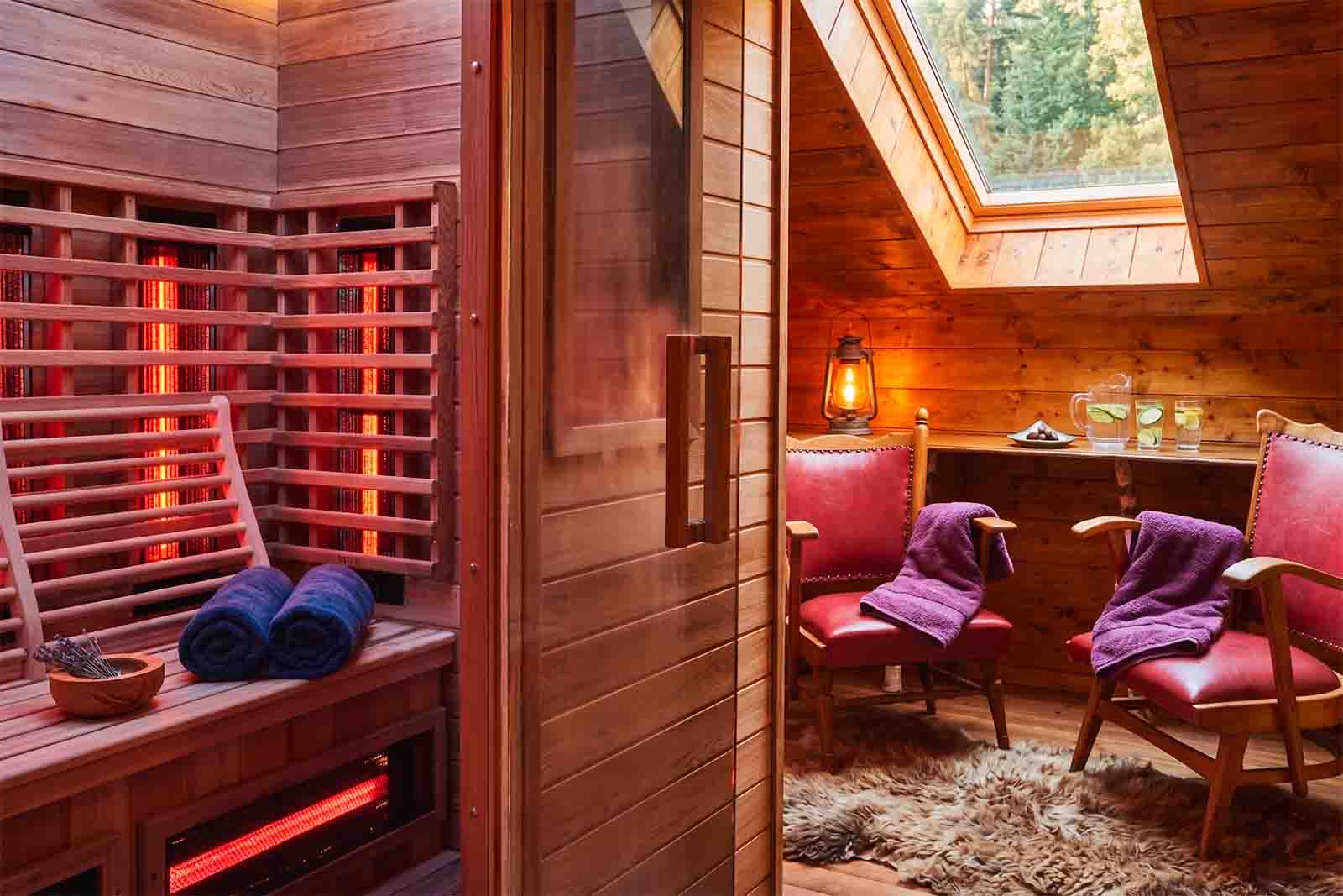 IR sauna in Mini Resort La Truite d'Argent