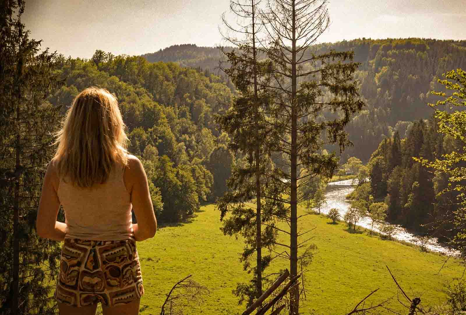 Henja Govers by the Ourthe in La Roche
