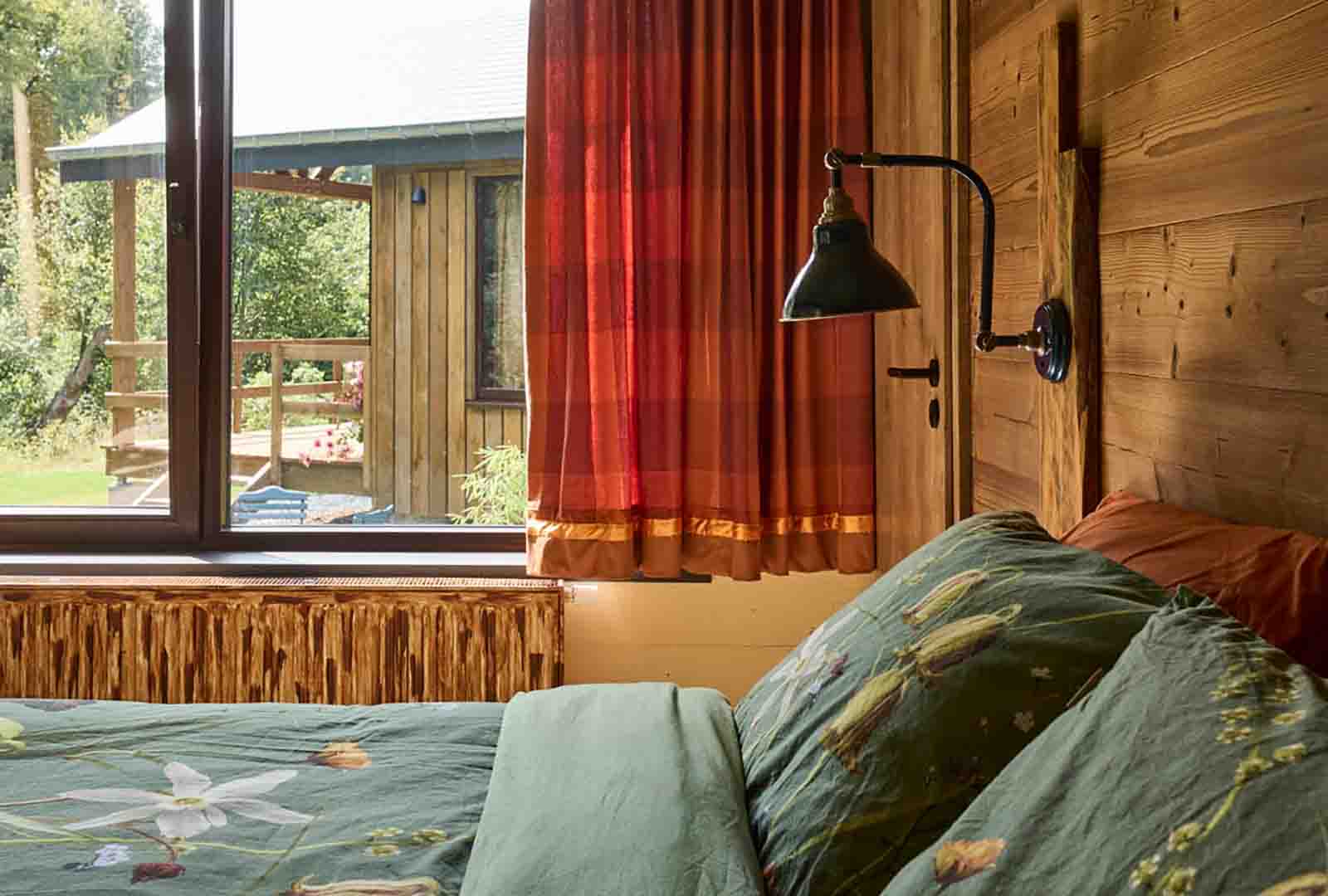 King sized bed in the Lodge