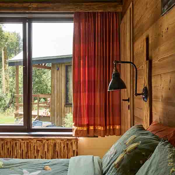 King sized bed in the Lodge
