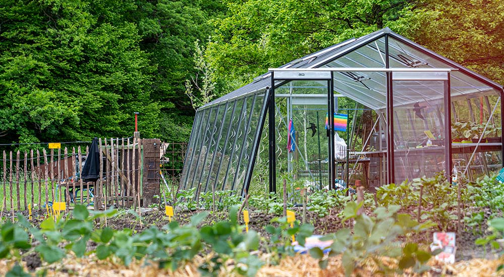 Moestuin in de vallei bij Herberg La Truite d'Argent