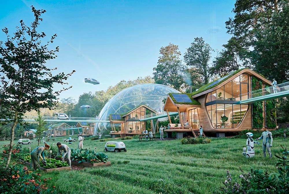 Vision future du Mini Resort La Truite d'Argent en 2050